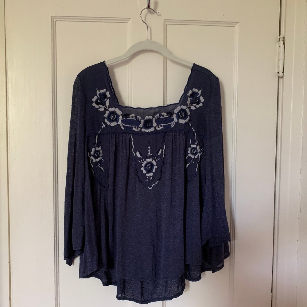 Free People Flowery Top